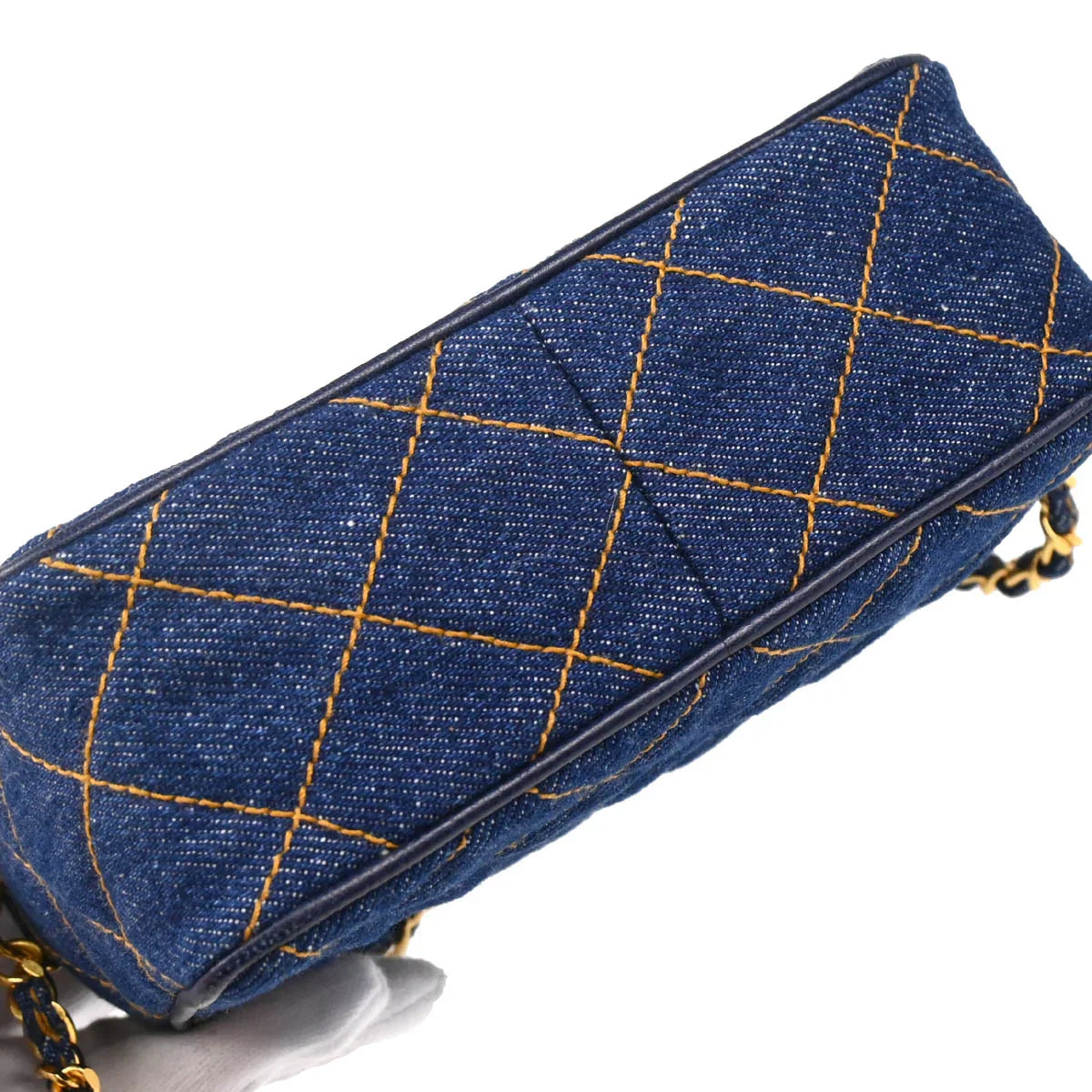 Chanel 1996-1997 Indigo Denim Shoulder Bag