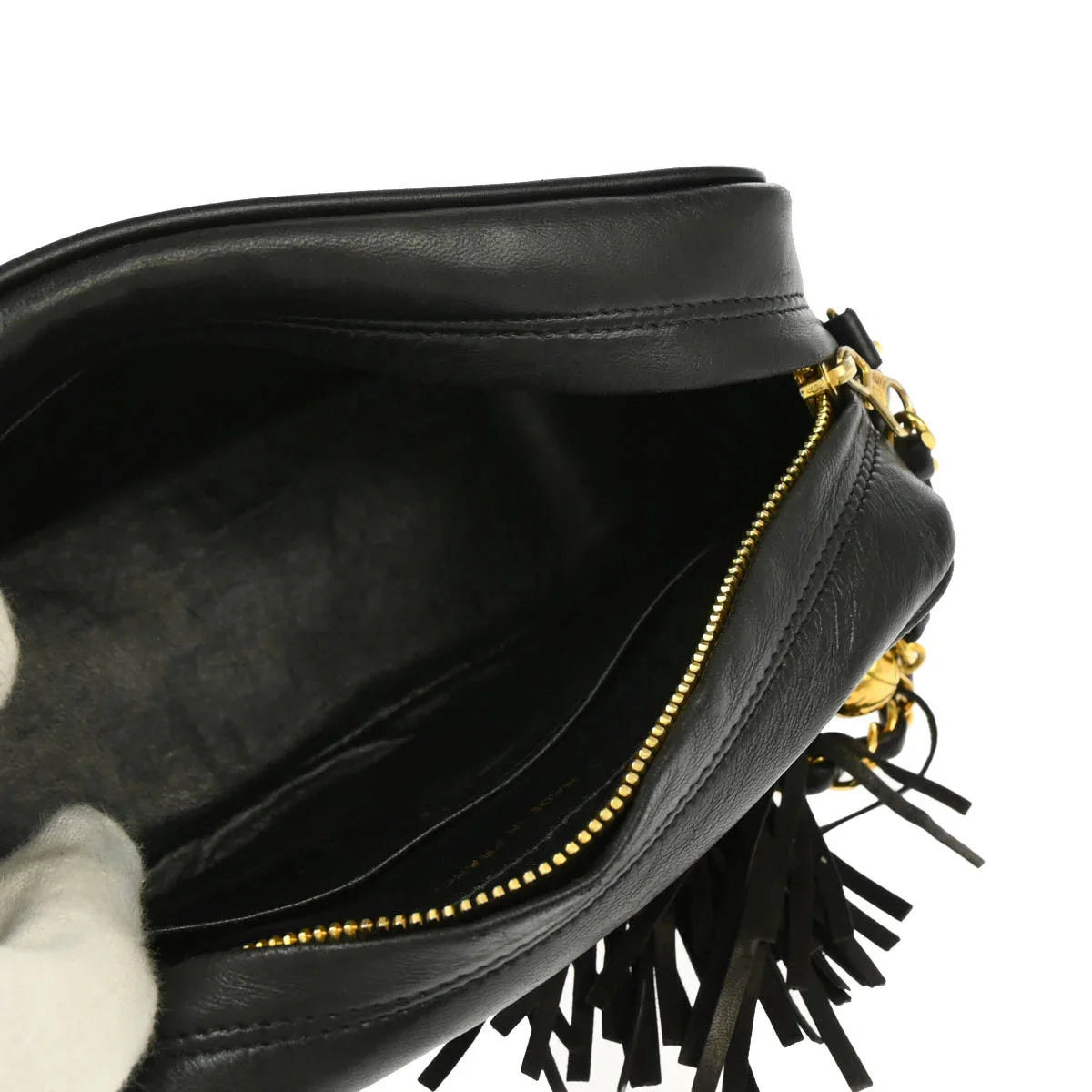Chanel 1994-1996 Black Lambskin Camera Bag Mini