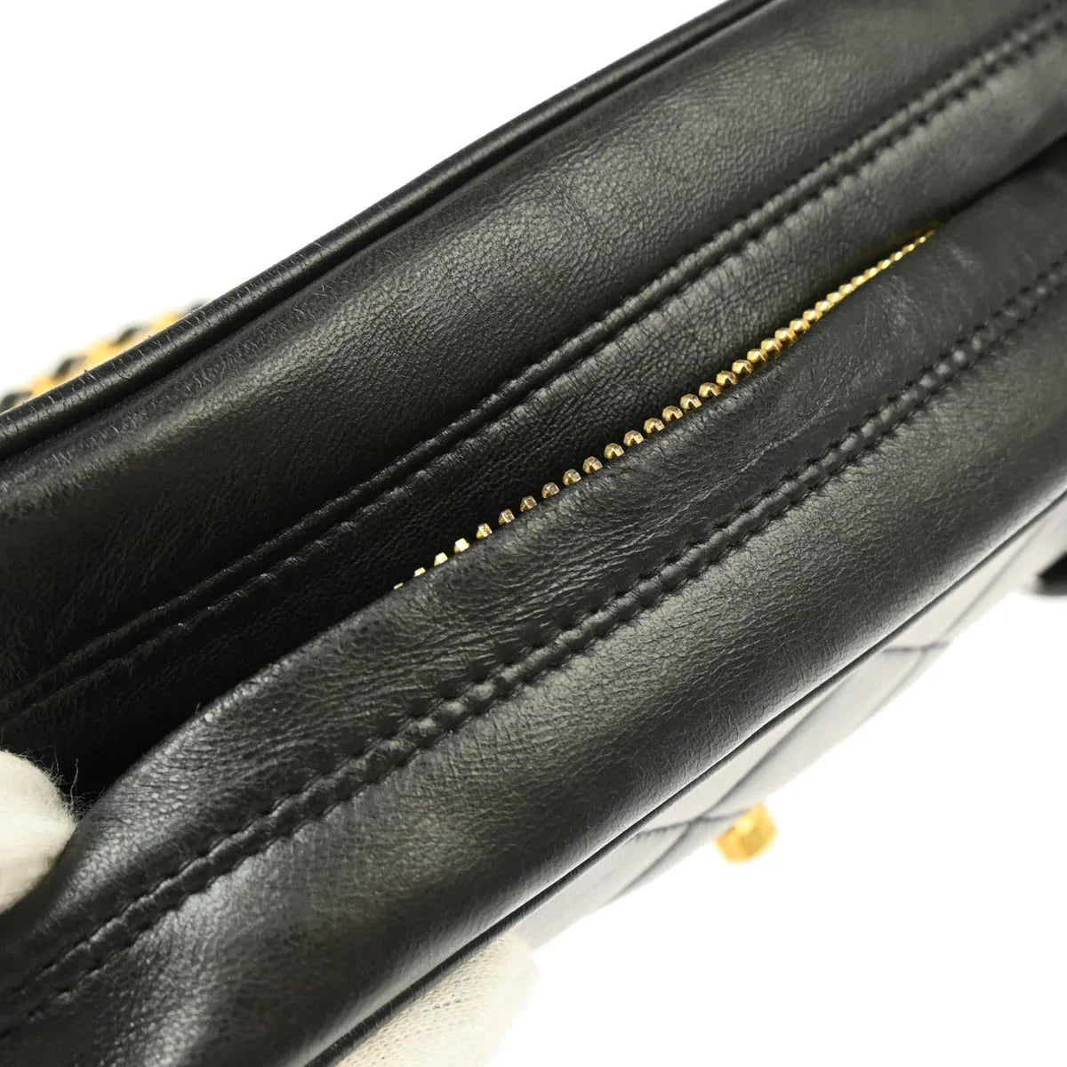 Chanel 1994-1996 Black Lambskin Camera Bag Mini