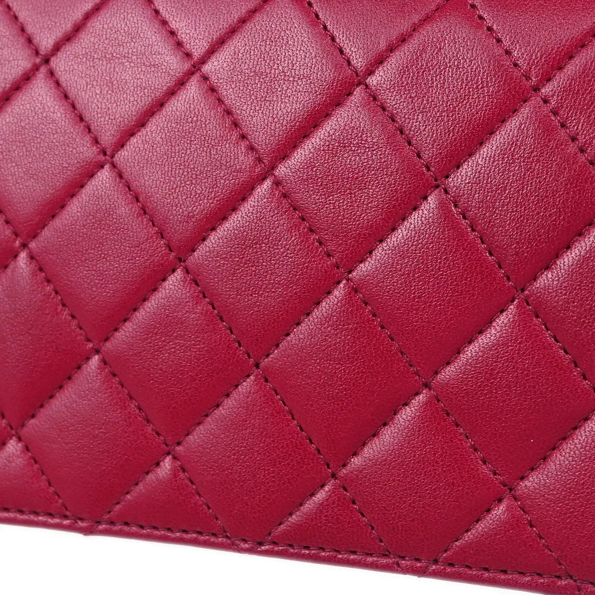 Chanel 1989-1991 Purple Lambskin Single Flap Shoulder Bag