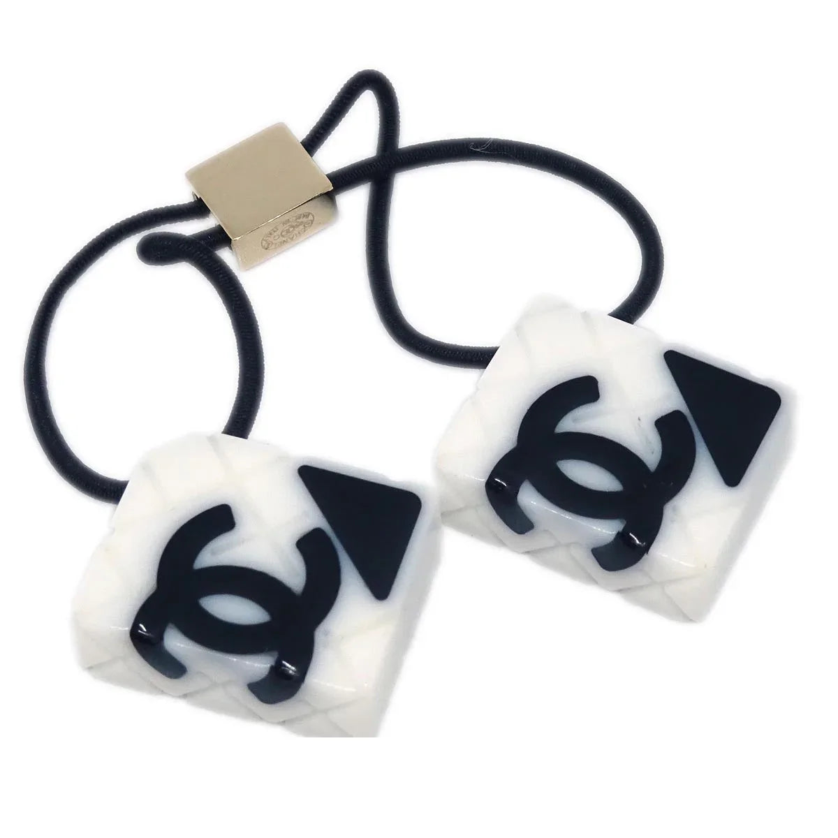 Chanel Hair Band Hair Accessories Black 05C