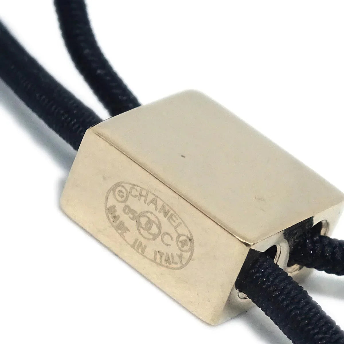 Chanel Hair Band Hair Accessories Black 05C