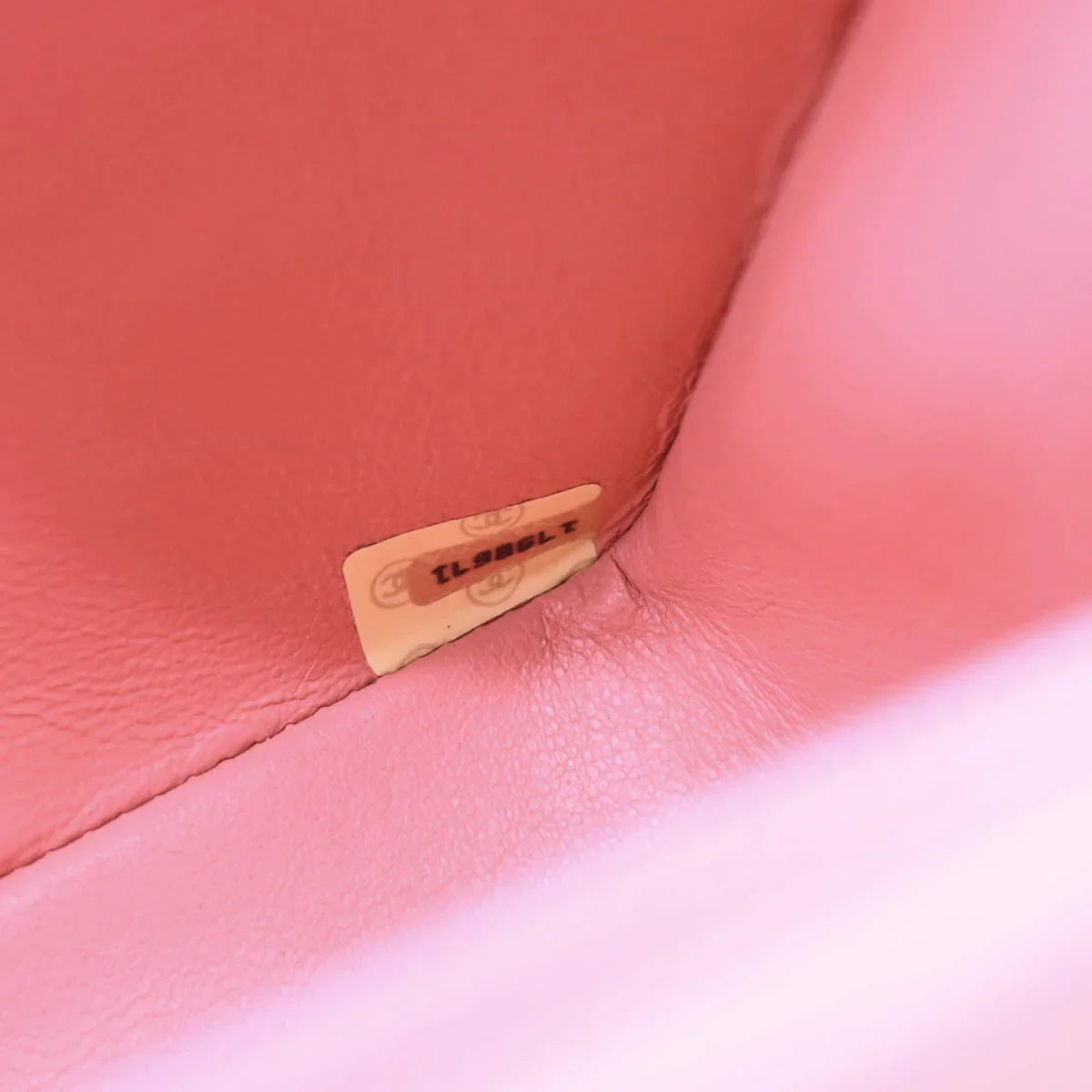 Chanel 1989-1991 Pink Lambskin Shoulder Bag