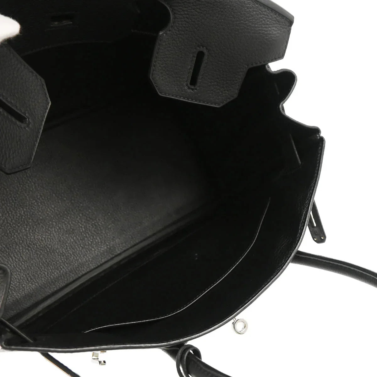 Hermes 2008 Black Taurillon Clemence Birkin 30 Handbag