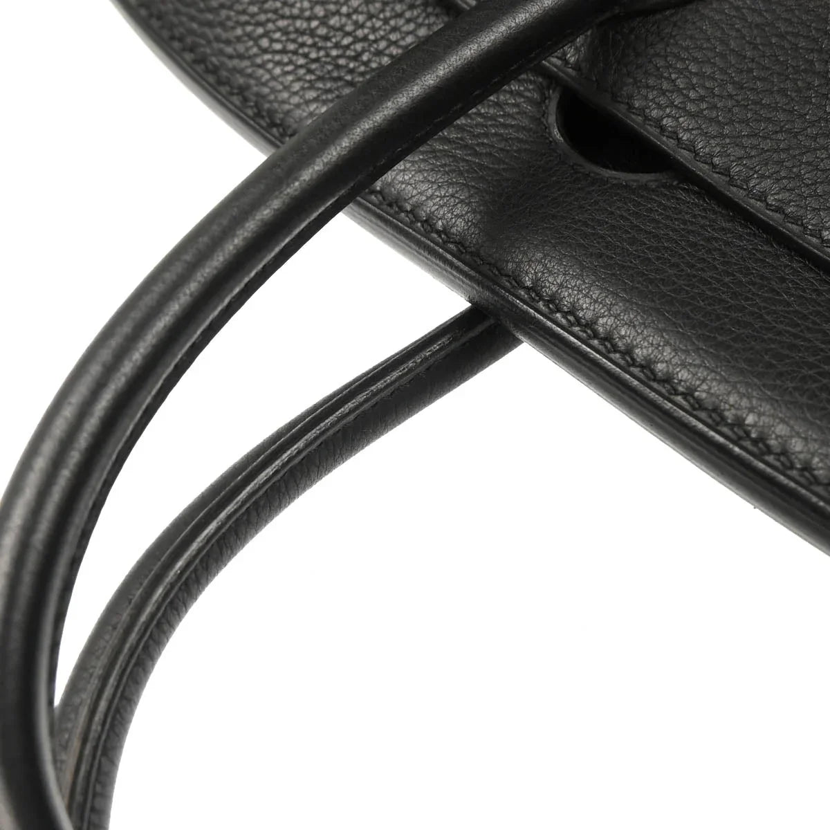Hermes 2008 Black Taurillon Clemence Birkin 30 Handbag