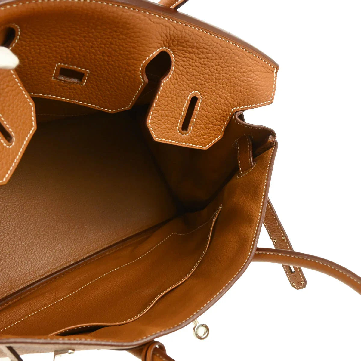 Hermes 2009 Gold Taurillon Clemence Birkin 30 Handbag