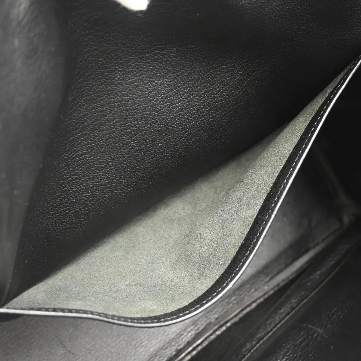Hermes 2003 Black Chevre Haut a Courroies 32 Handbag