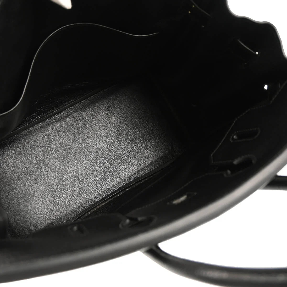 Hermes 2003 Black Chevre Haut a Courroies 32 Handbag
