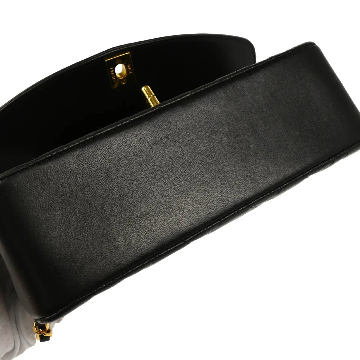 Chanel 1994-1996 Black Lambskin Small Diana Shoulder Bag