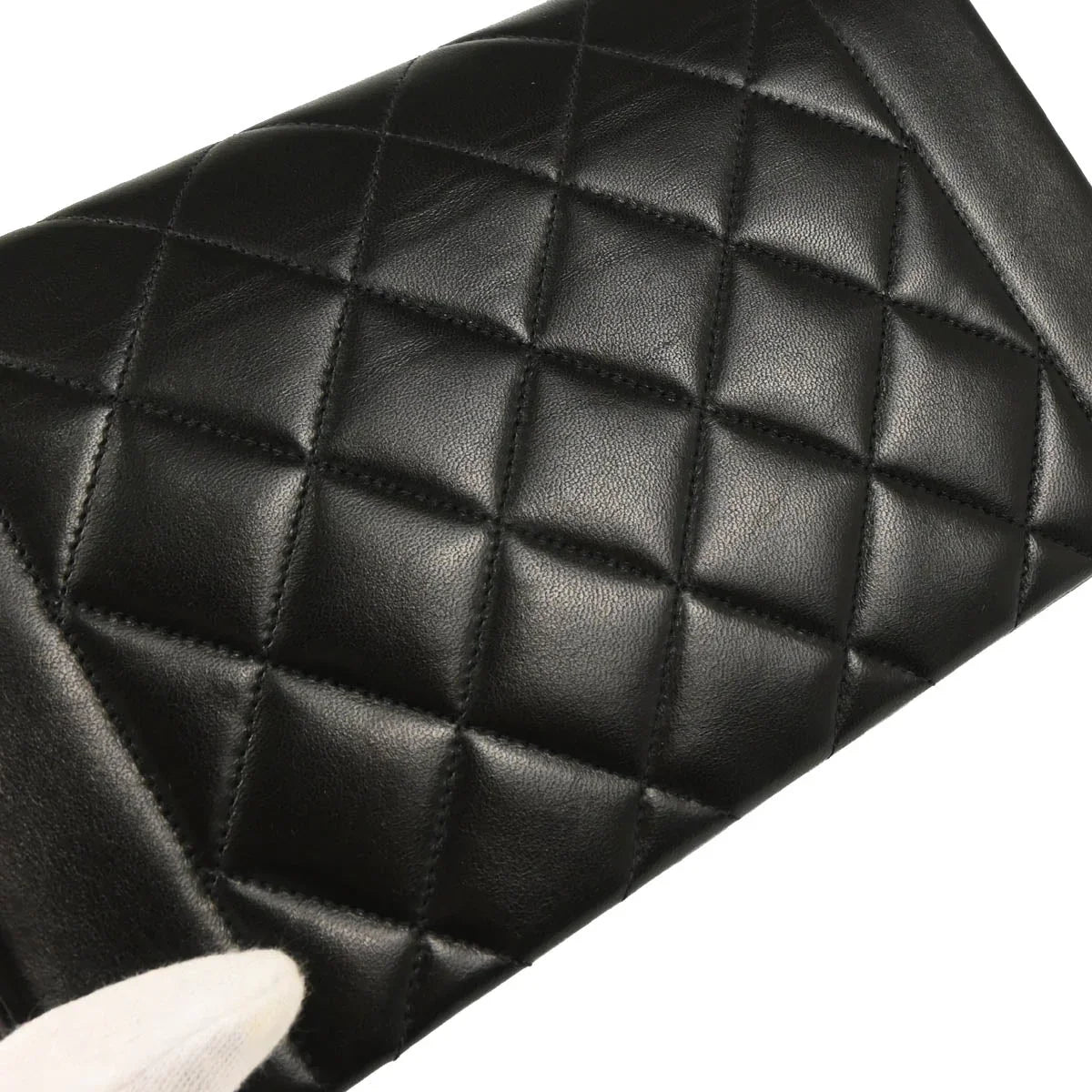 Chanel 1994-1996 Black Lambskin Small Diana Shoulder Bag