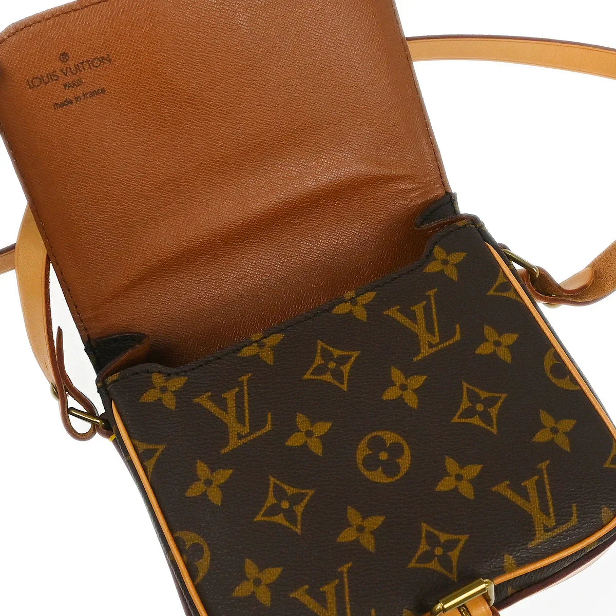 Louis Vuitton 1991 Monogram Cartouchiere PM Shoulder Bag M51254