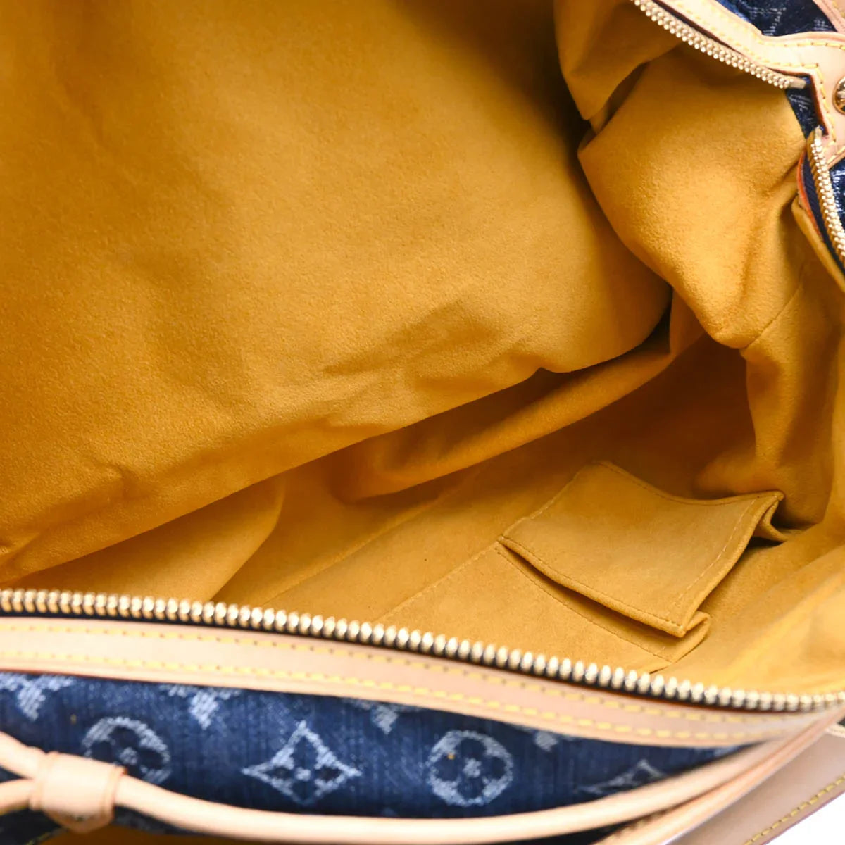 Louis Vuitton 2006 Blue Monogram Denim Cabas Raye GM 2way Tote M95336