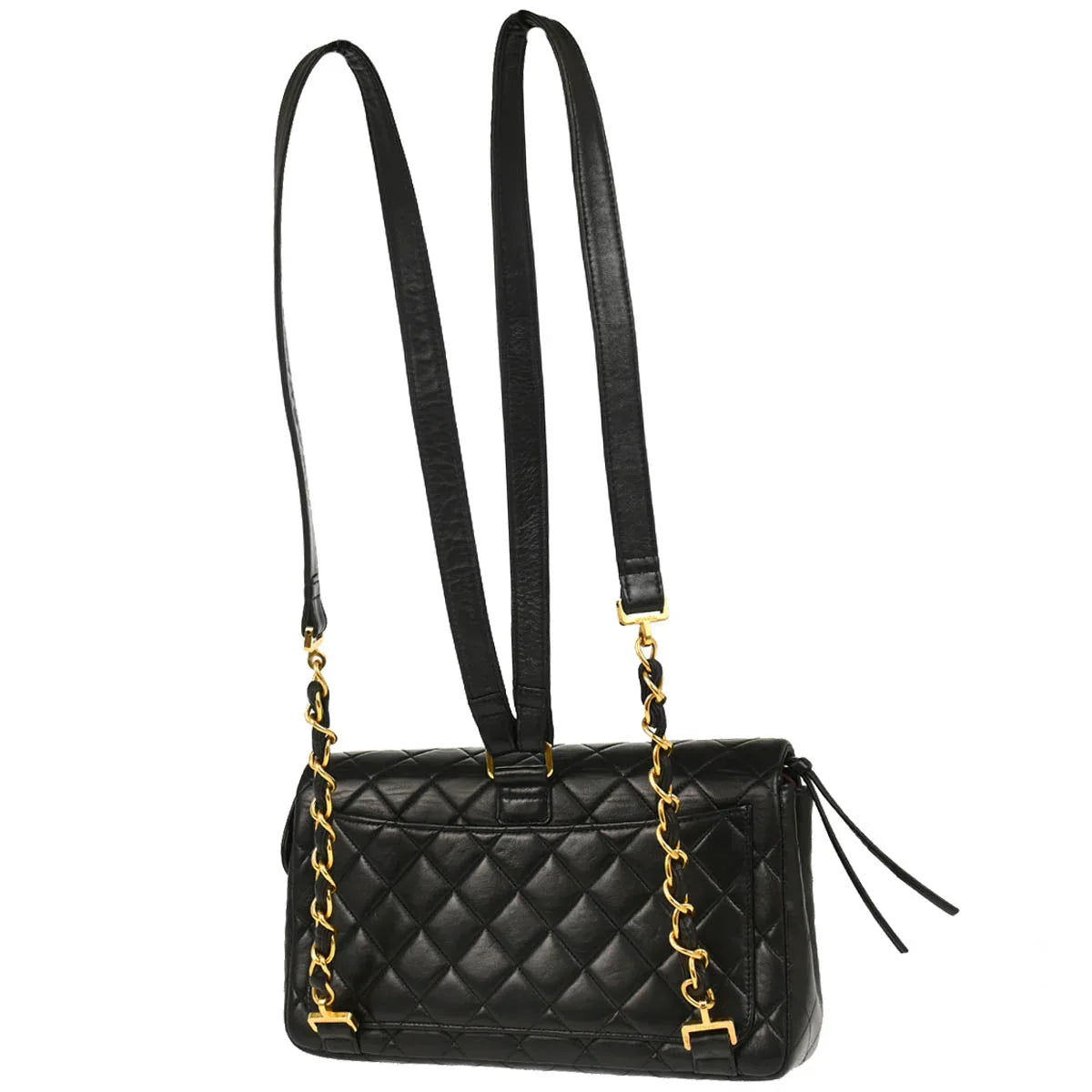 Chanel 1994-1996 Black Lambskin Backpack