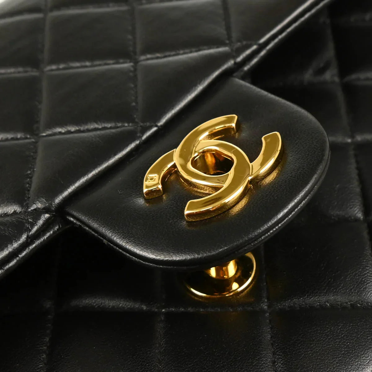 Chanel 1994-1996 Black Lambskin Backpack
