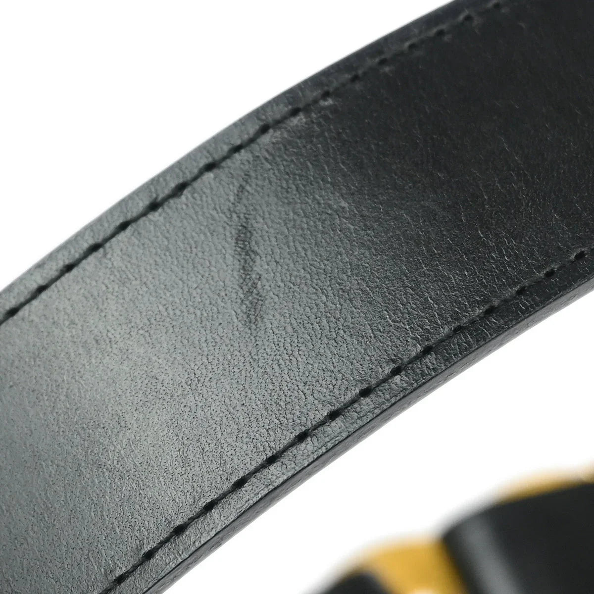 Chanel Black Leather Belt #75/30 96A Small Good