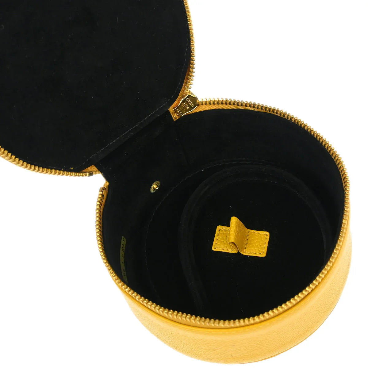 Chanel 1994-1996 Yellow Caviar Jewelry Case Pouch