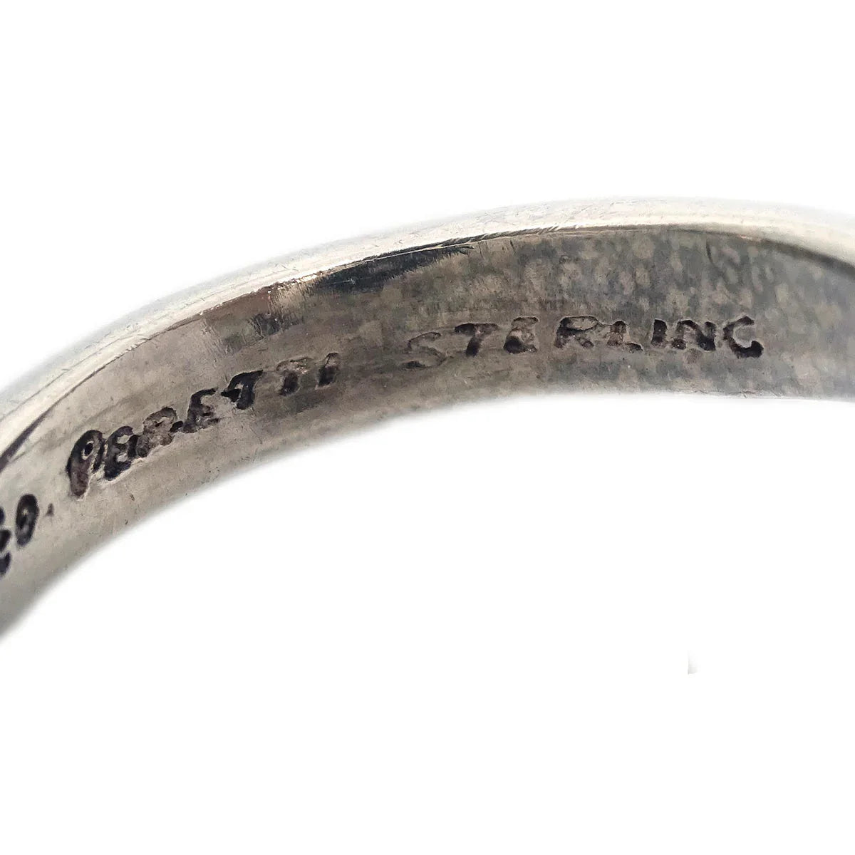 Tiffany & Co. Open Heart Ring Peretti Sterling #51 #11
