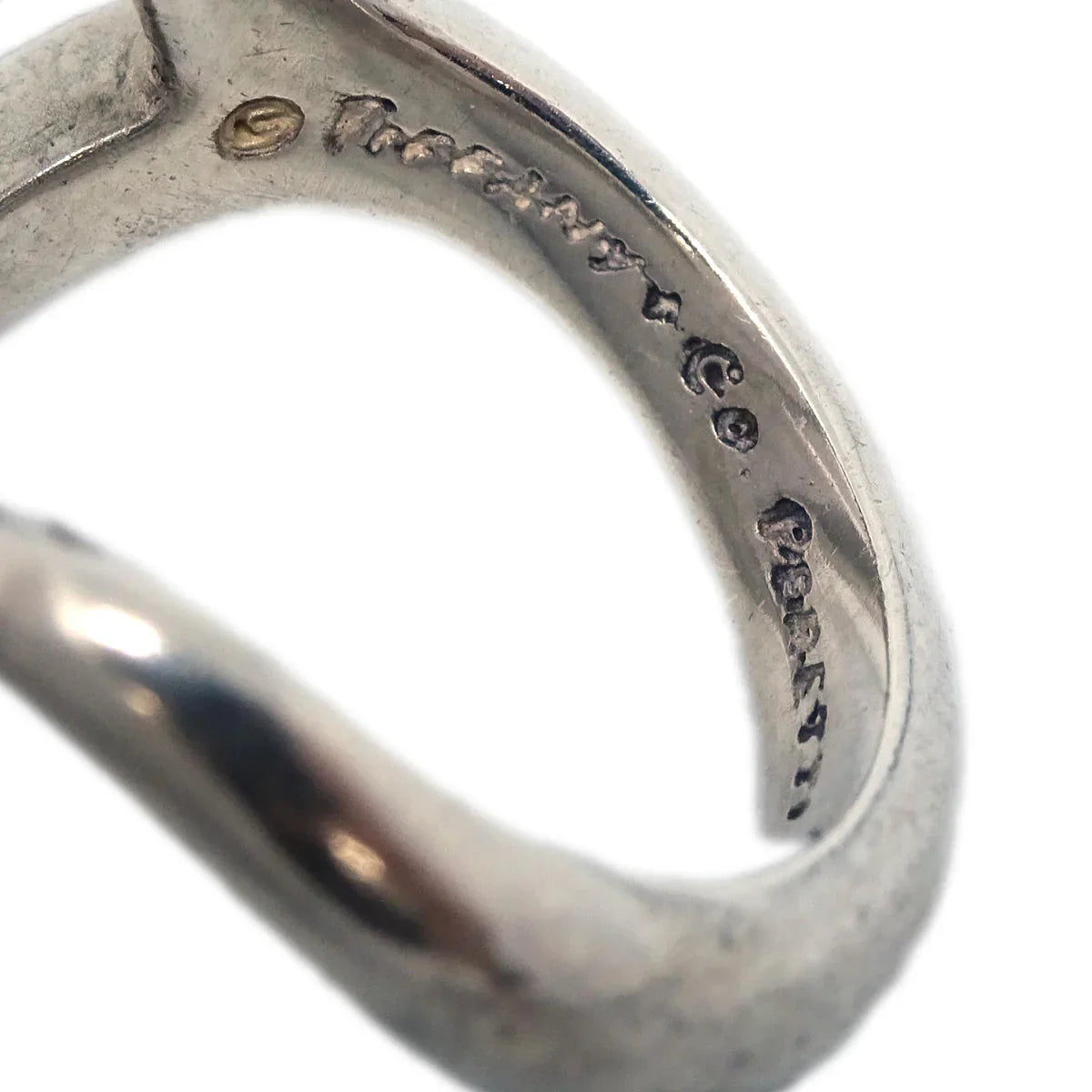 Tiffany & Co. Open Heart Ring Peretti Sterling #51 #11