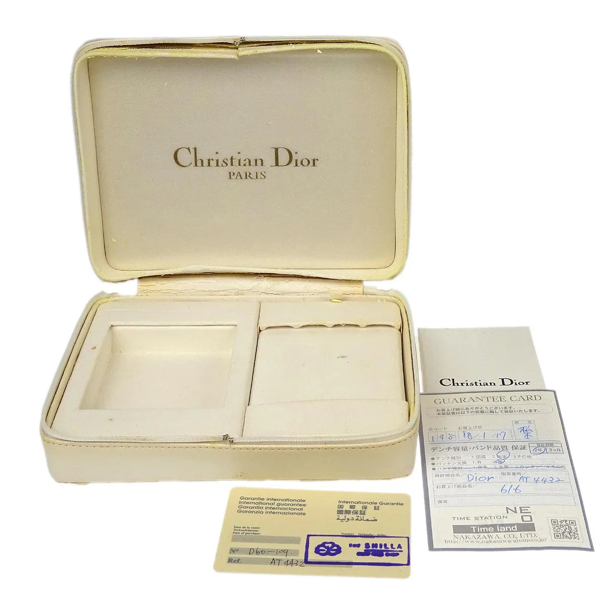 Christian Dior * D60-109 La Parisienne Quartz Watch Silver