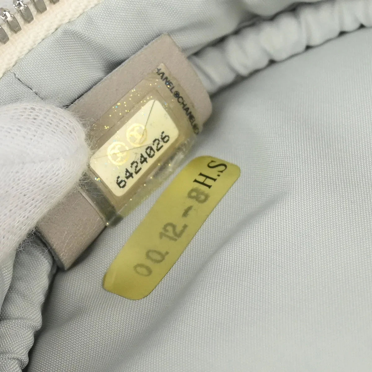 Chanel 2000-2002 White Nylon Sport Line Choco Bar Bottle Holder Shoulder Bag