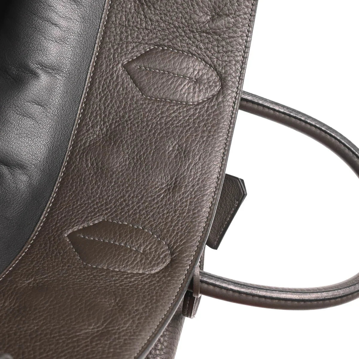 Hermes Graphite Togo Haut a Courroies 50 Handbag