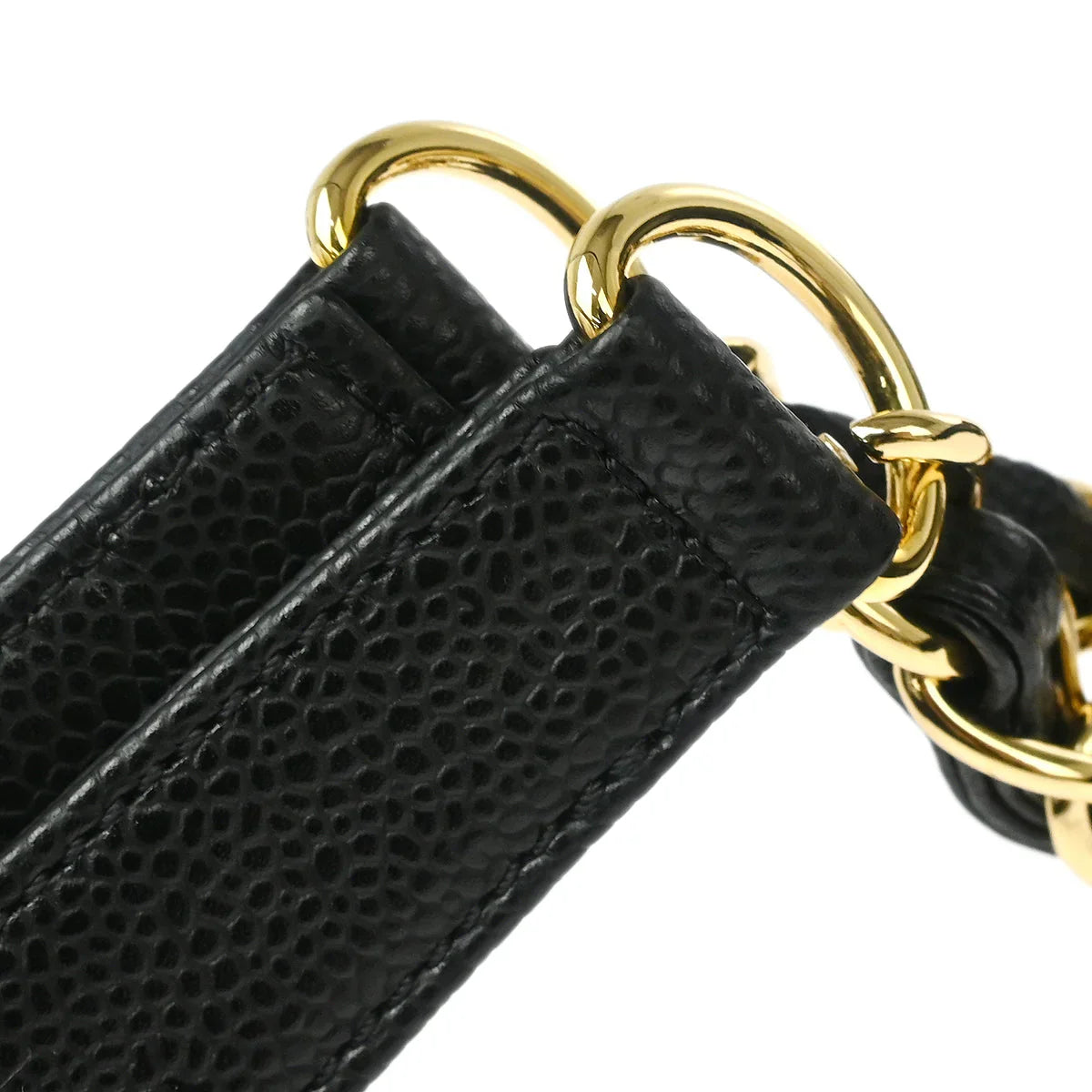 Chanel 2006-2008 Black Caviar Petite Shopping Tote PST Chain Handbag