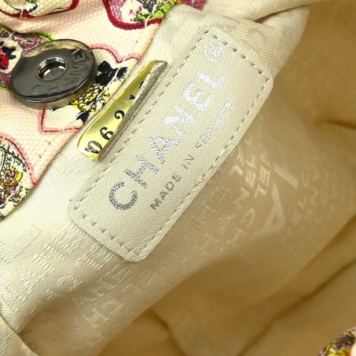 Chanel 2005-2006 Pink Canvas Valentine Chain Handbag