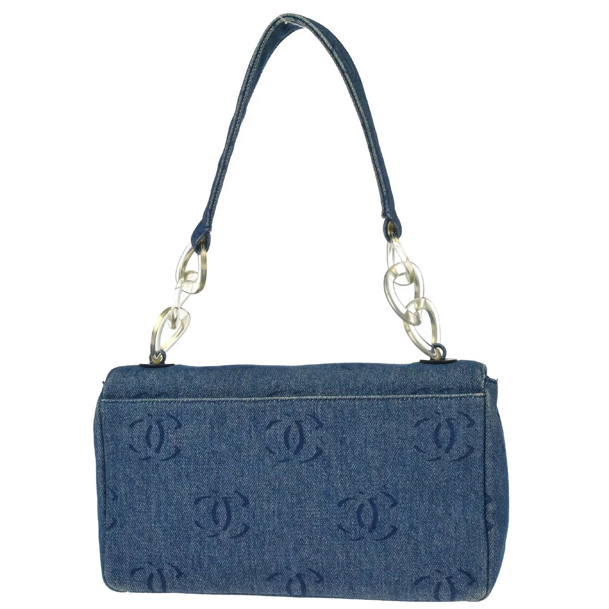 Chanel 2002-2003 Blue Denim Handbag