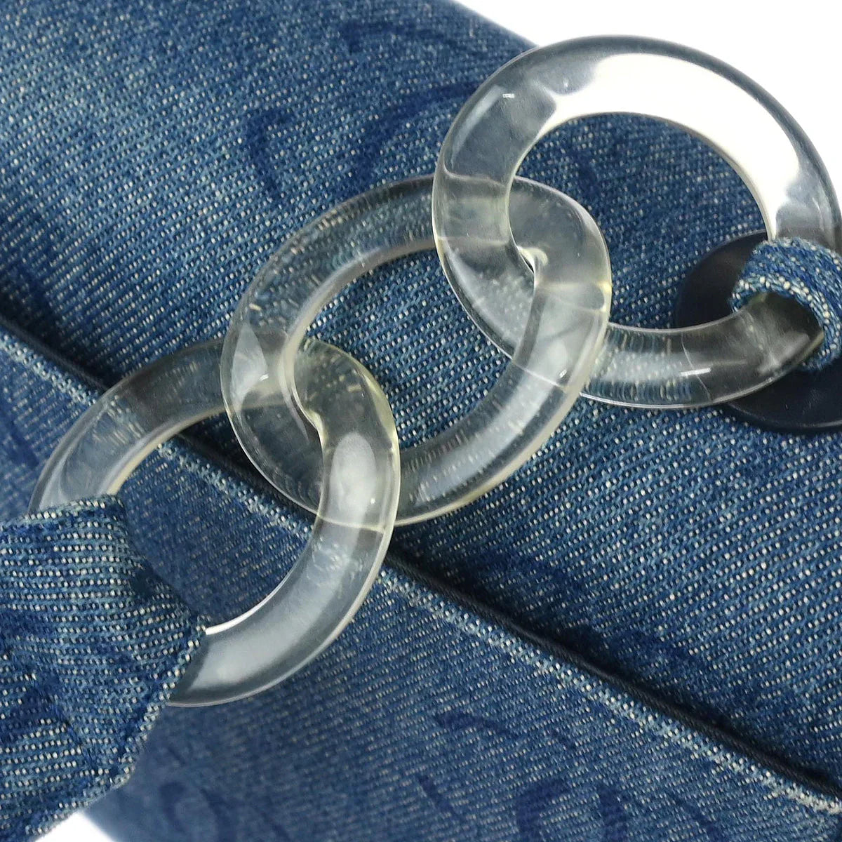 Chanel 2002-2003 Blue Denim Handbag