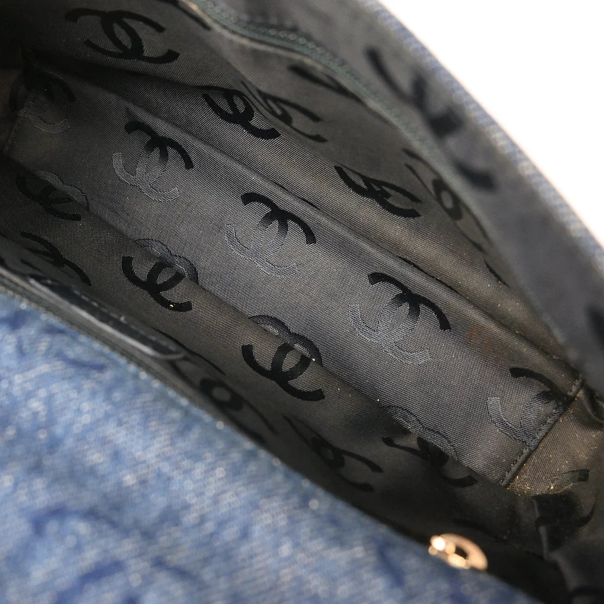Chanel 2002-2003 Blue Denim Handbag