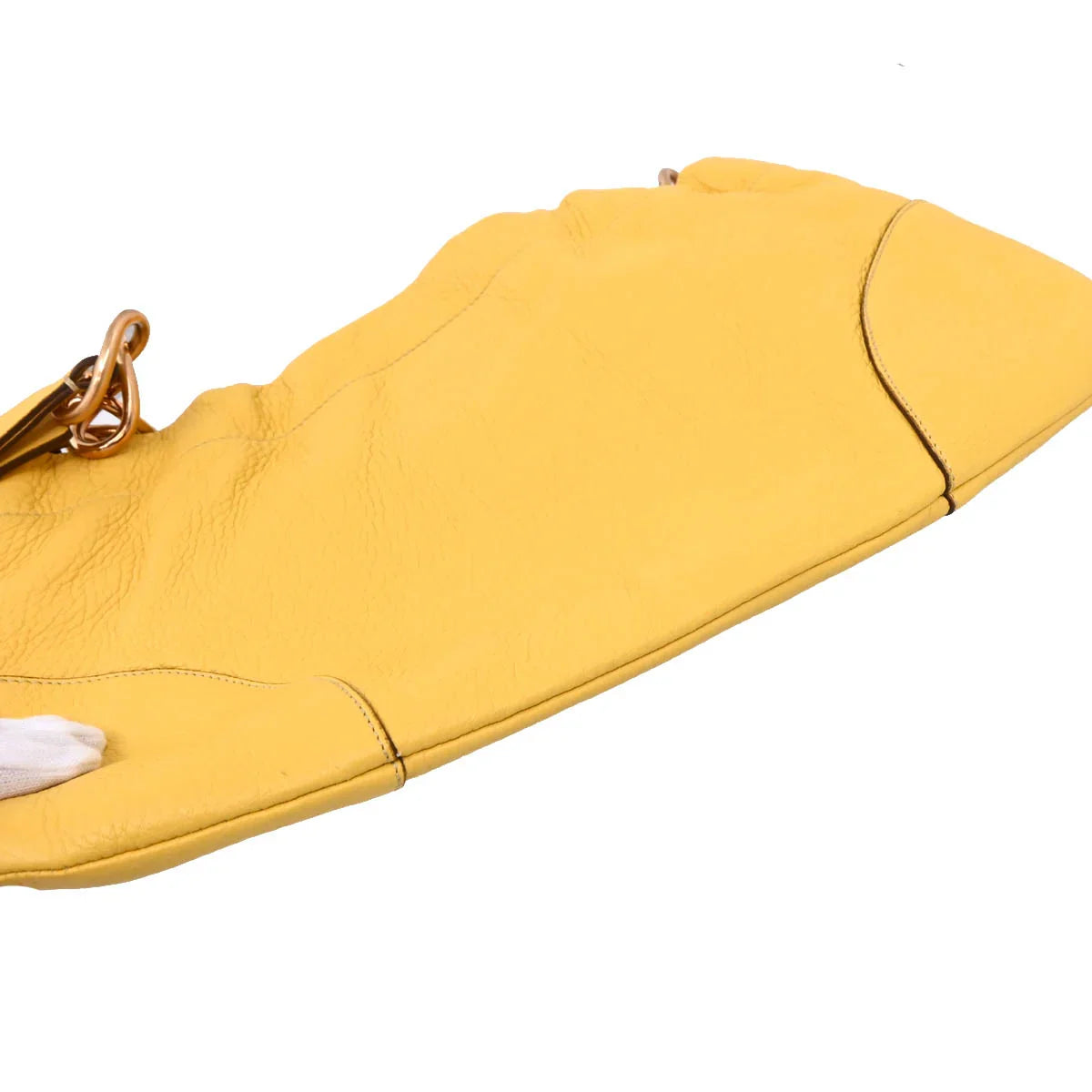 Prada Yellow Chain Shoulder Bag
