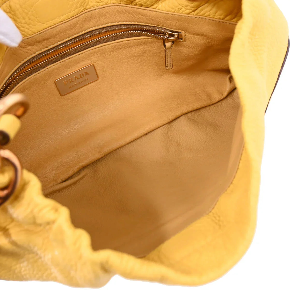 Prada Yellow Chain Shoulder Bag