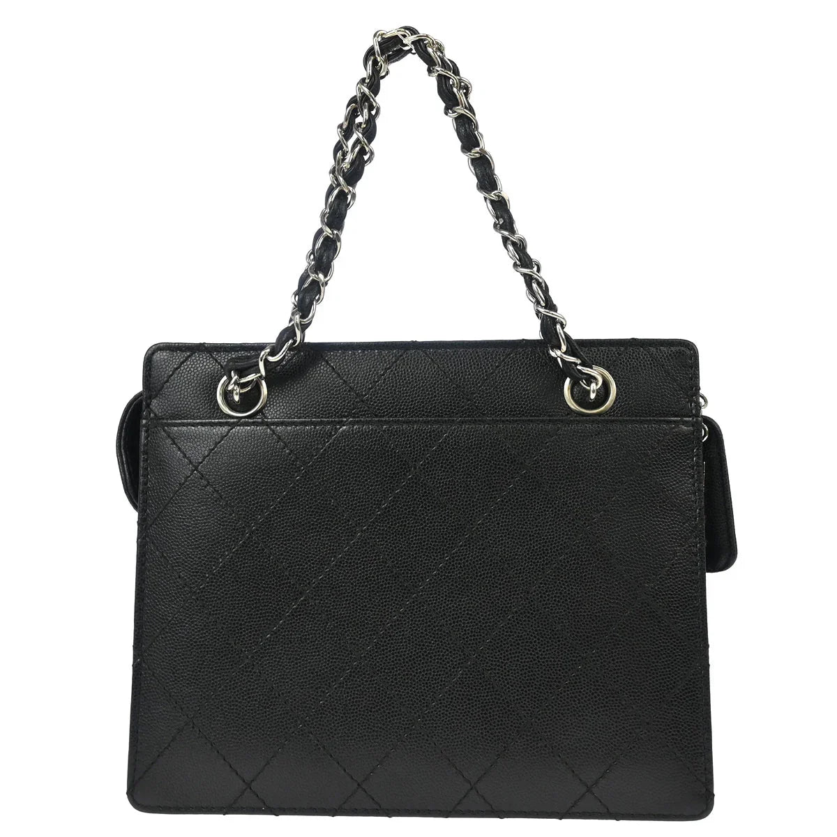 Chanel 1997-1999 Black Caviar Handbag
