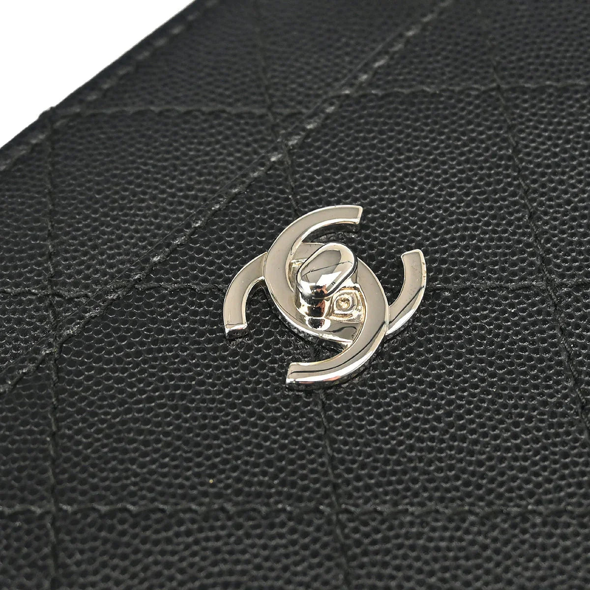 Chanel 1997-1999 Black Caviar Handbag