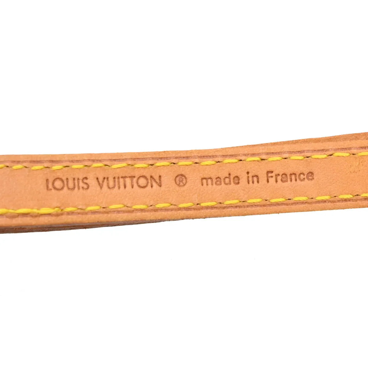 Louis Vuitton Beige Leather Shoulder Strap Accessories Small Good