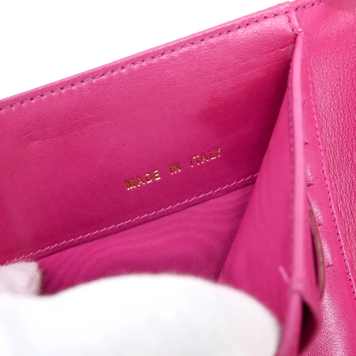 Chanel 1997-1999 Pink Caviar Long Trifold Wallet Purse
