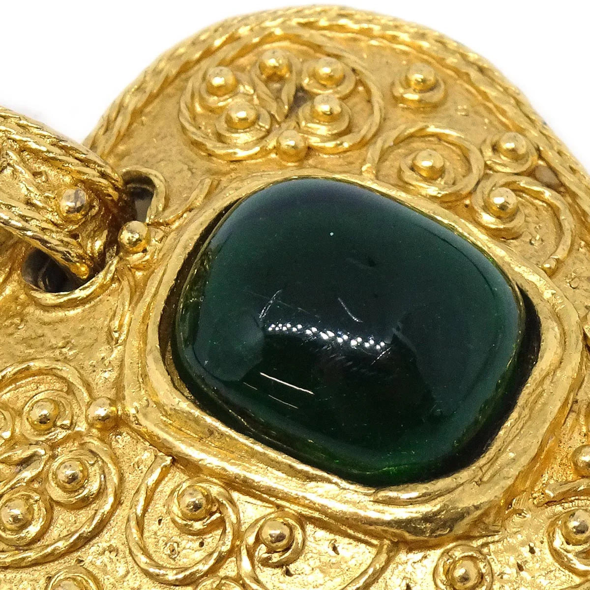 Chanel Brooch Pin Gold Gripoix 94A