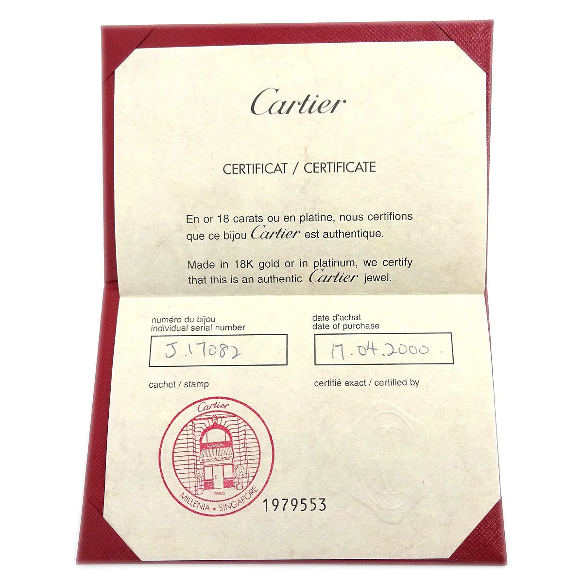 Cartier Tank Ring Aquamarine 750 #49 #9 J17082