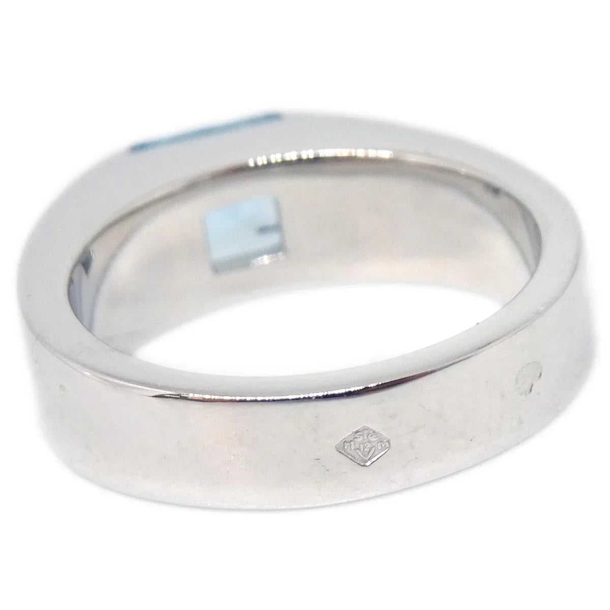 Cartier Tank Ring Aquamarine 750 #49 #9 J17082