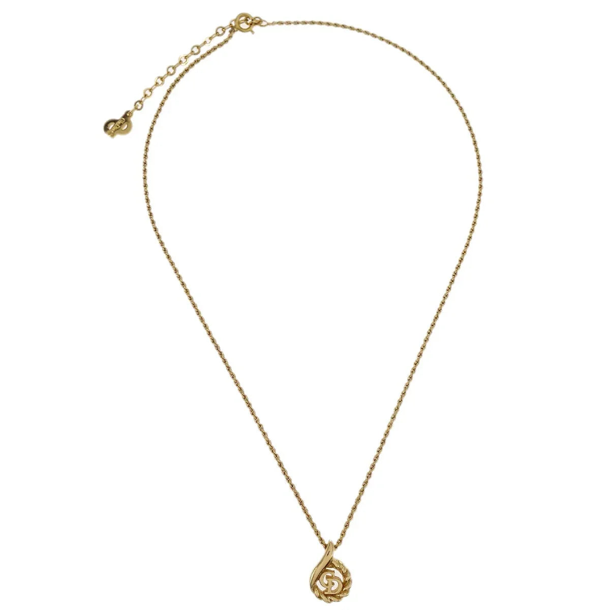 Christian Dior Necklace Pendant Gold
