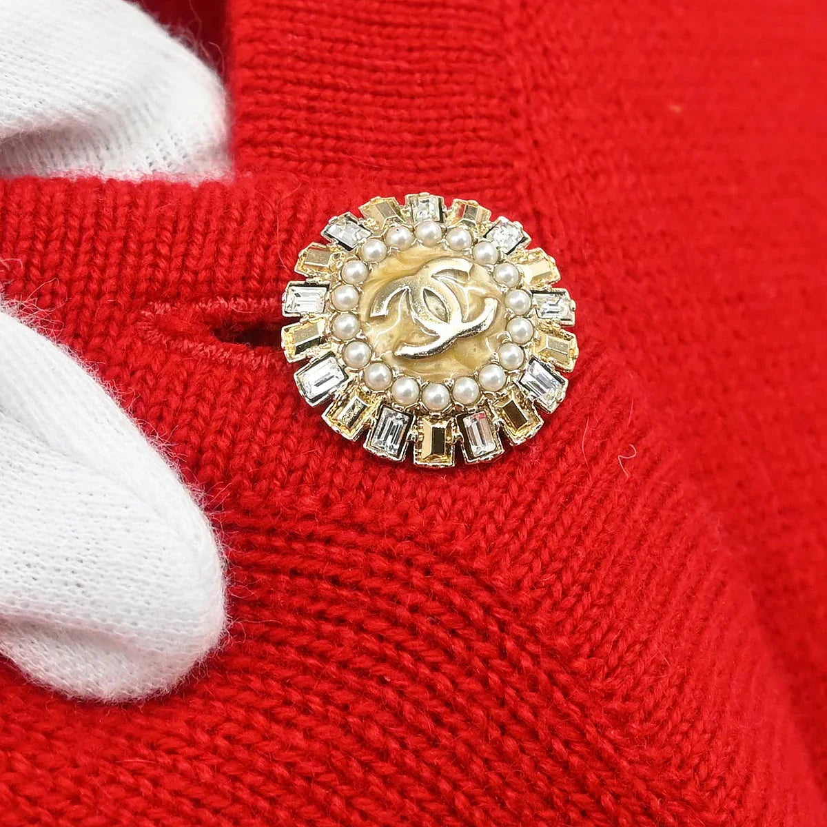Chanel 2009 Cardigan Red #42