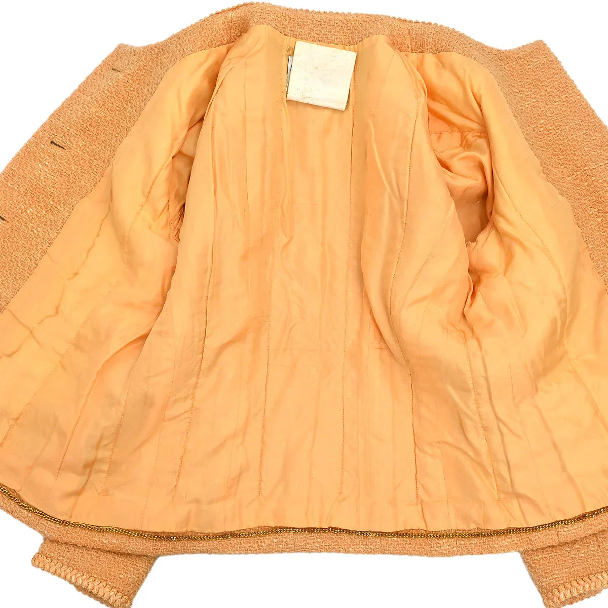 Chanel 1993 Collarless Jacket Orange #34