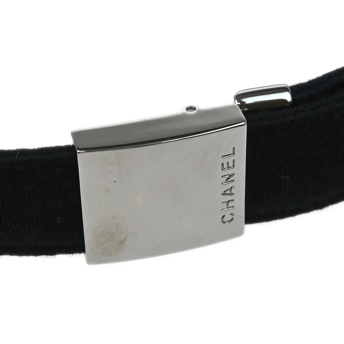 Chanel 2003-2004 Black Cotton Ice Cube Shoulder Bag