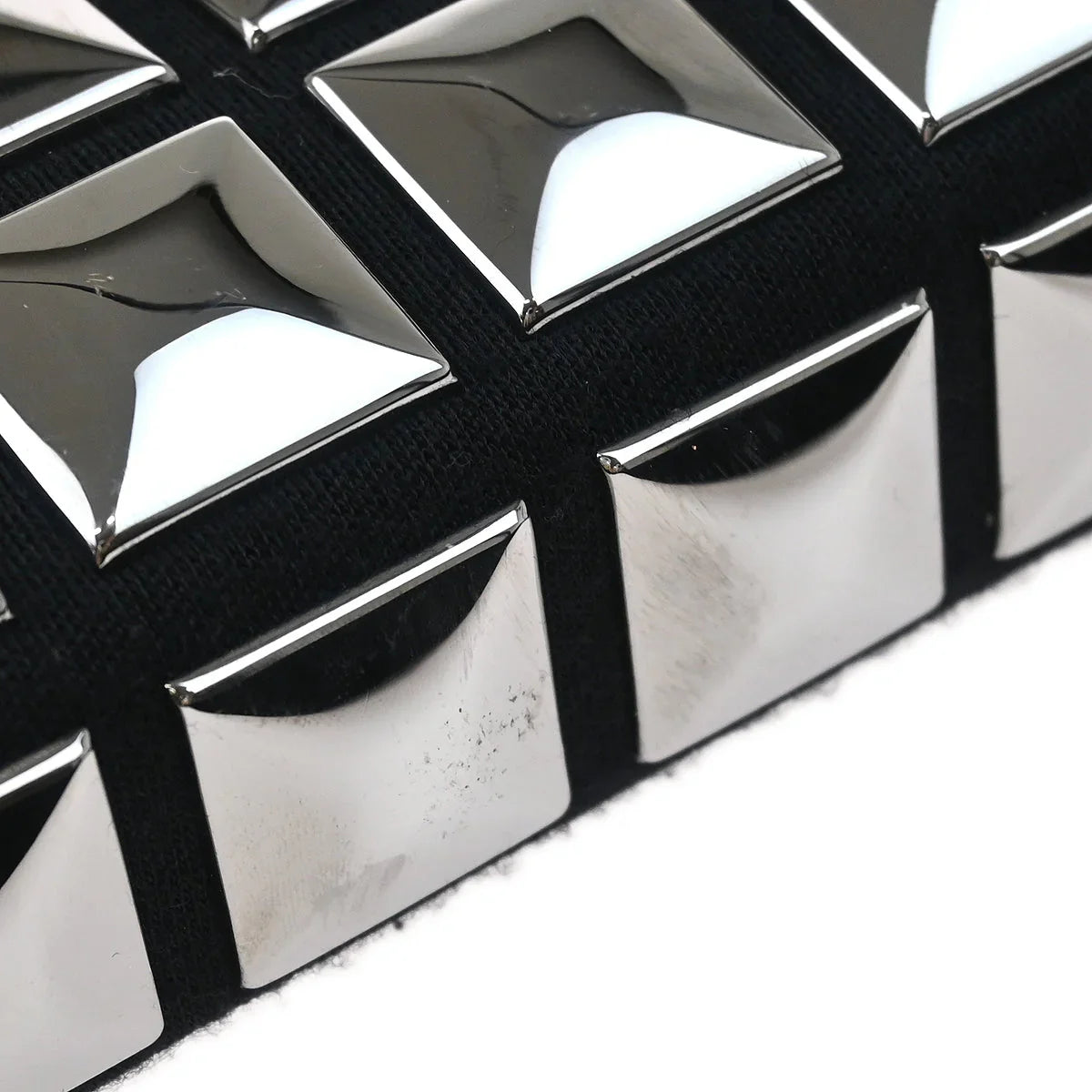 Chanel 2003-2004 Black Cotton Ice Cube Shoulder Bag