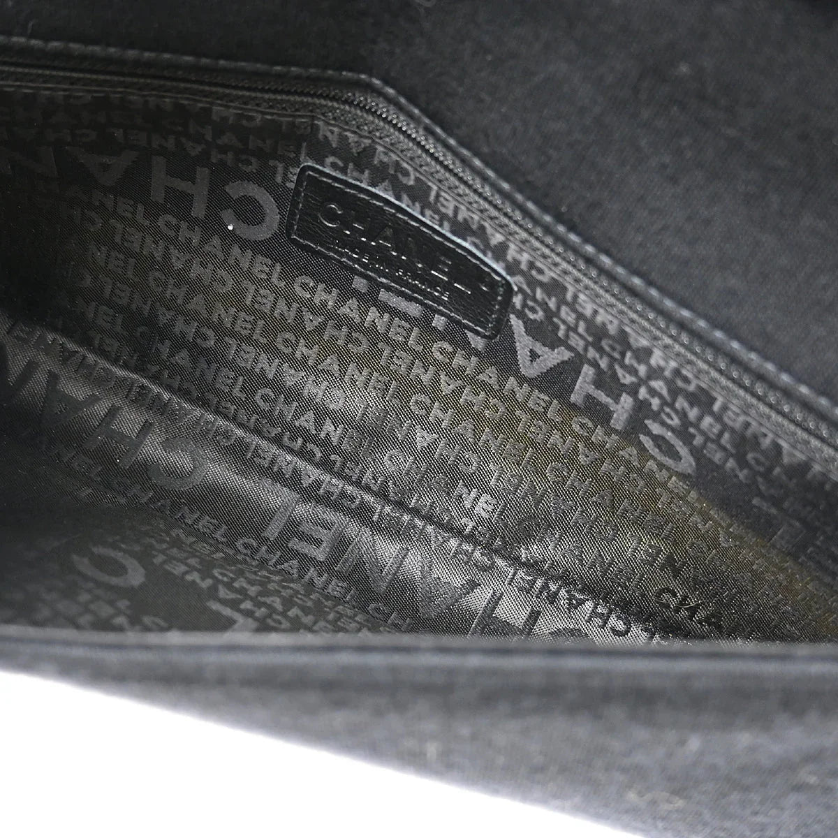 Chanel 2003-2004 Black Cotton Ice Cube Shoulder Bag