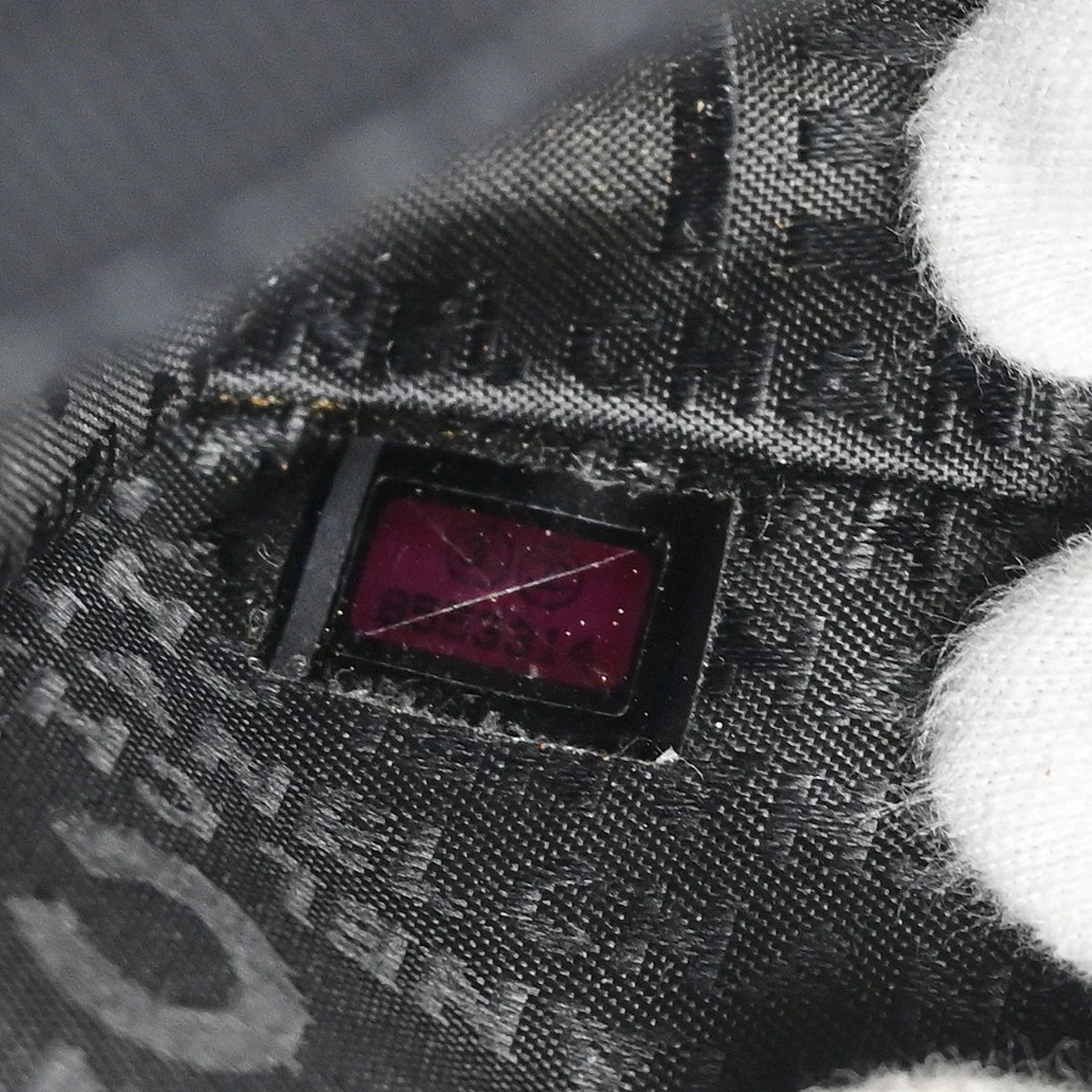 Chanel 2003-2004 Black Cotton Ice Cube Shoulder Bag