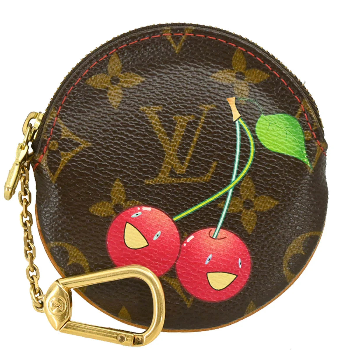 Louis Vuitton 2005 Cherry Porte Monnaie Rond Coin Case Wallet M95043