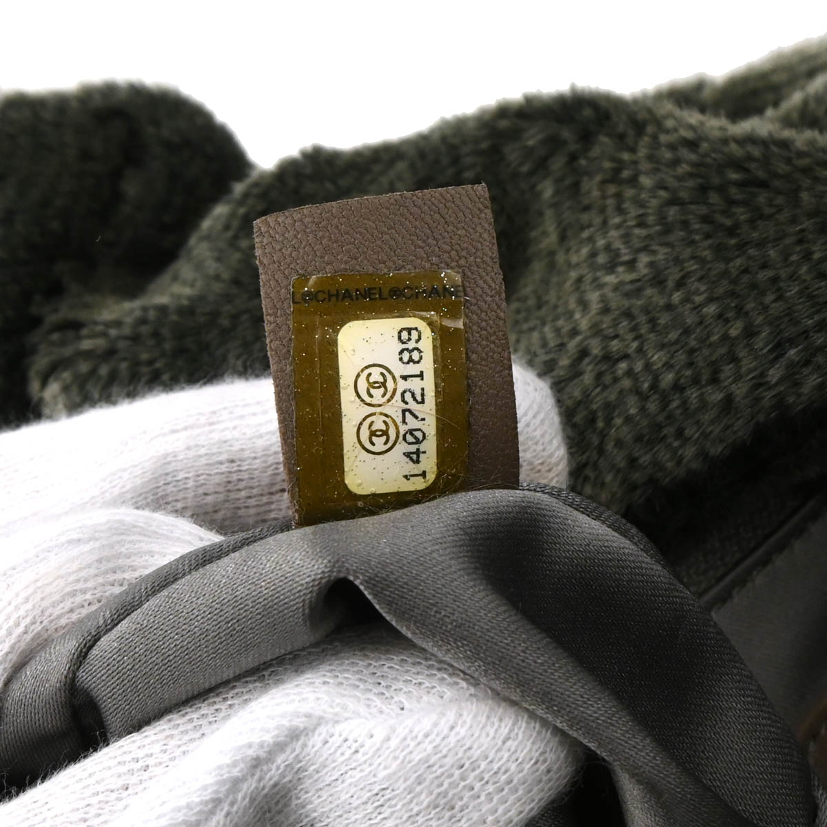 Chanel 2010-2011 Faux Fur Leather 2way Shoulder Tote Handbag