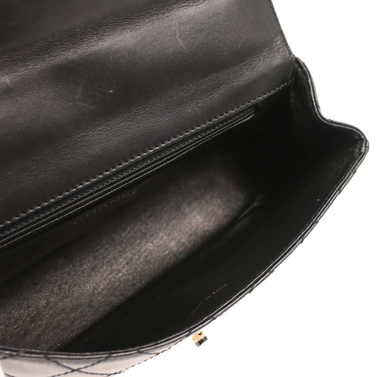 Chanel 2000-2002 Black Lambskin Shoulder Bag