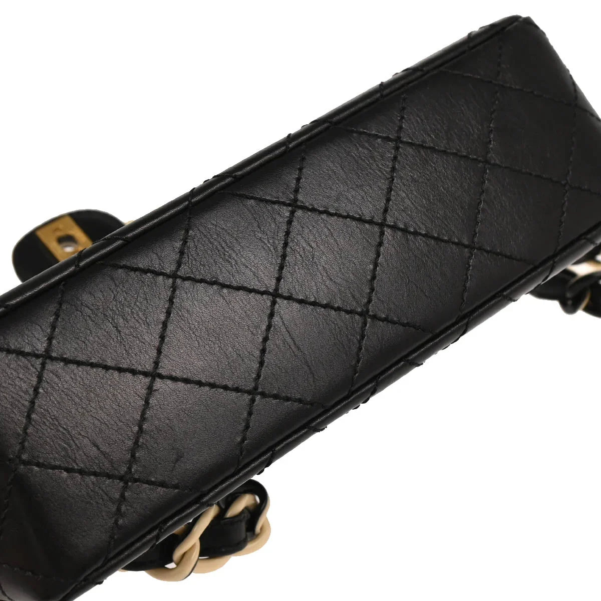Chanel 2000-2002 Black Lambskin Shoulder Bag